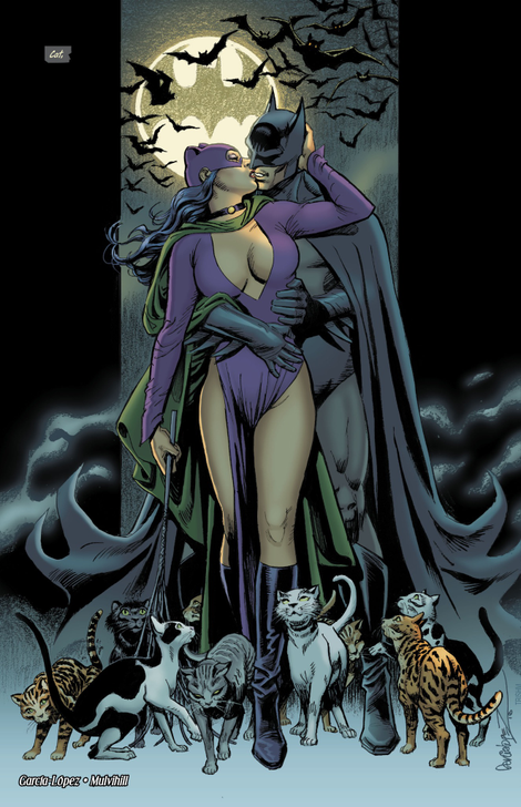 Batman #50 art by JosĂ© Luis GarcĂa-LĂłpez and Trish Mulvihill